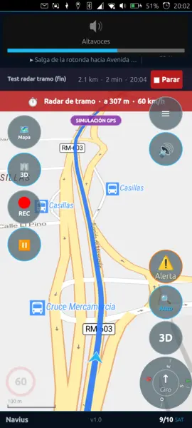 Radar de tramo 1